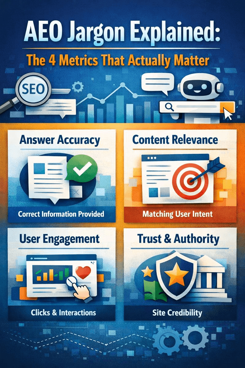 AEO Jargon Explained: The 4 Metrics That Actually Matter